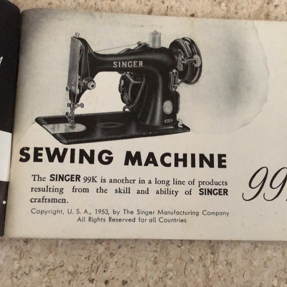 SINGER MANUFACTURING COMPANY Other Retro 953 Instructions Manual